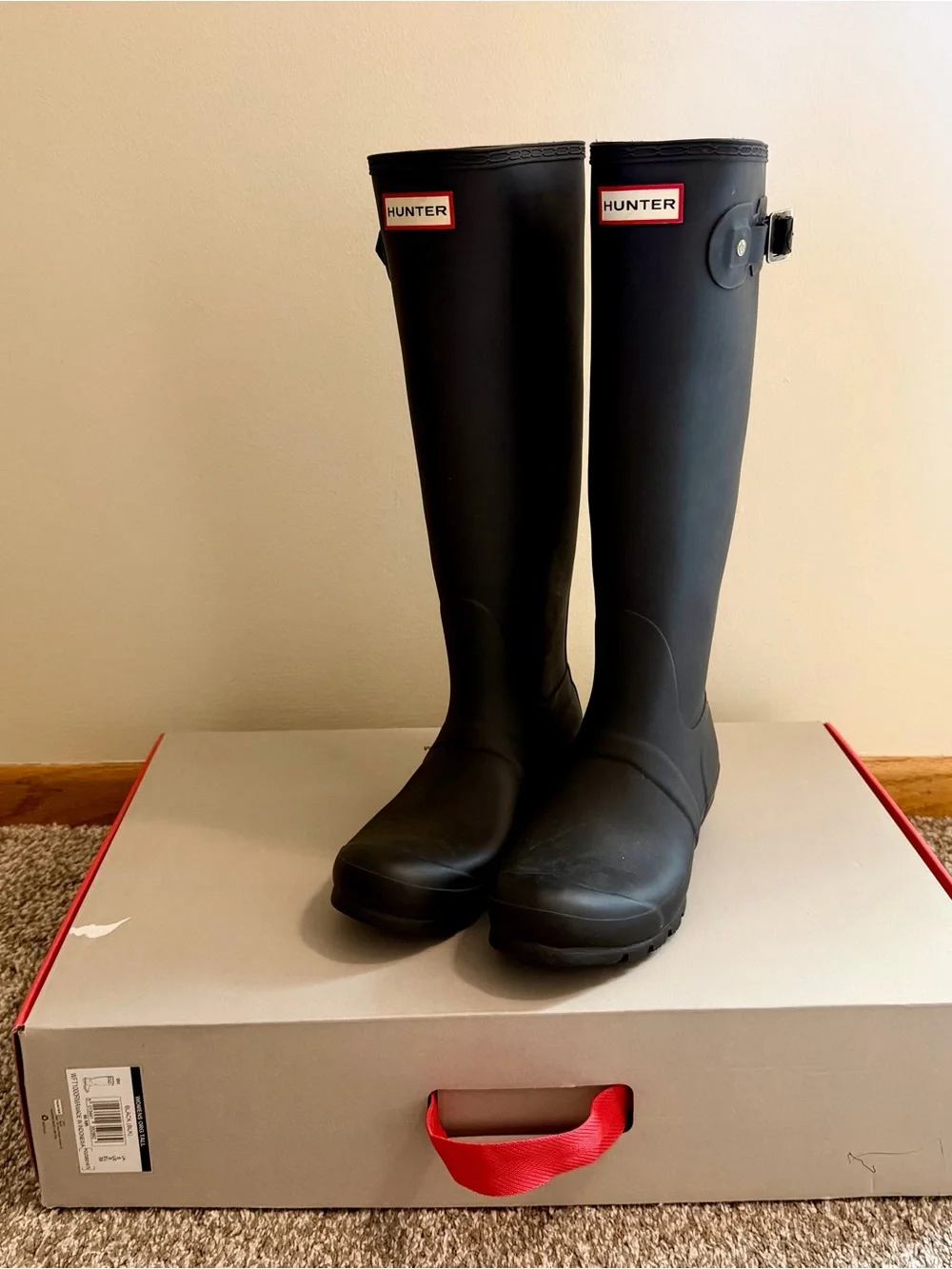 Hunter Original Tall Black Rain Boots for Women